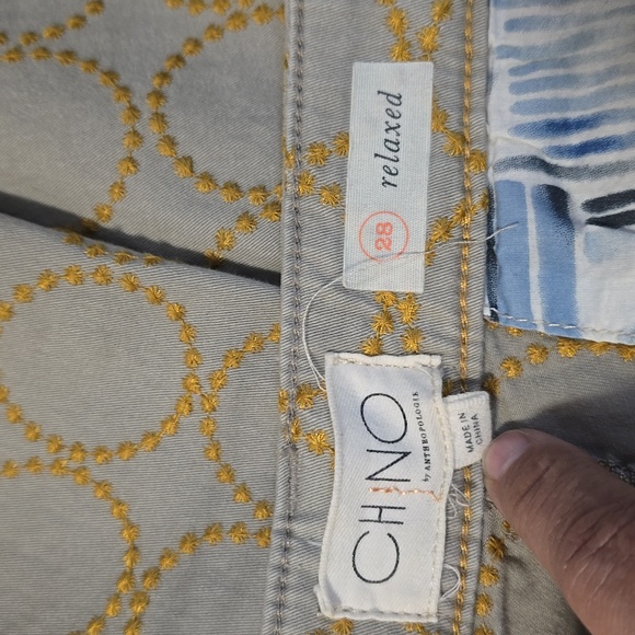 Chino by Anthropologie Size 28 Relaxed Straight Leg Pants - Picture 11 of 13